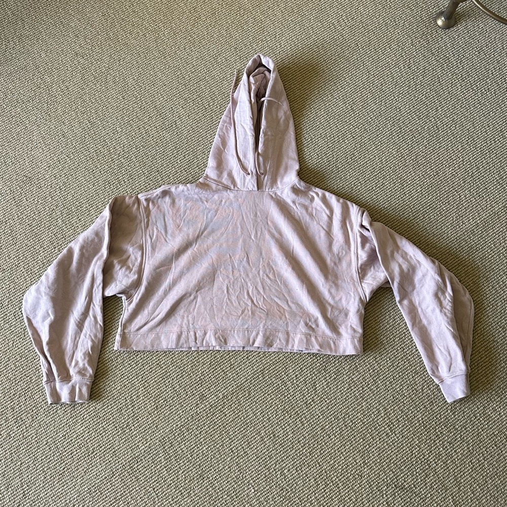 Alo blush cropped hoodie Size M